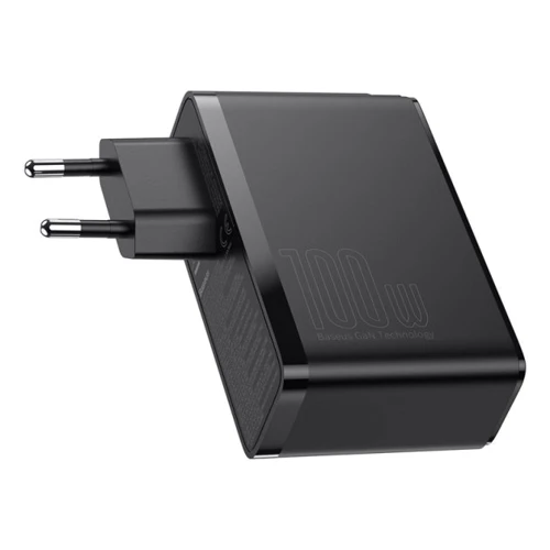 Зарядное устройство Baseus Wall Charger GaN2 2xUSB-C+2хUSB 100W Black with USB-C Cable (CCGAN2P-L01): Тип сетевое