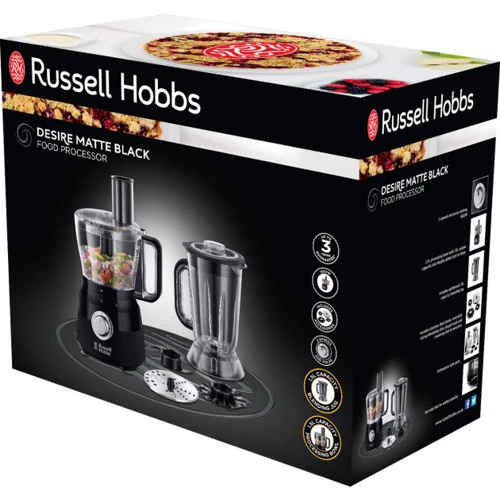 Кухонный комбайн Russell Hobbs 24732-56 Matte Black: Конструкция стационарный