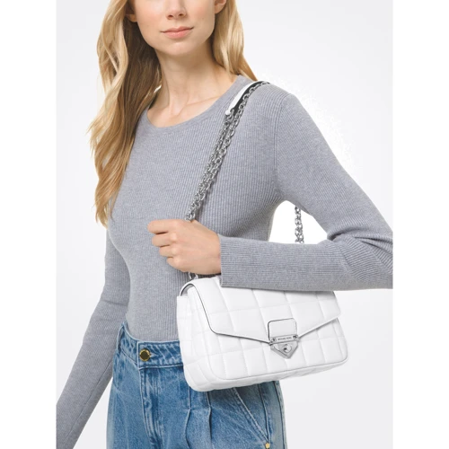 Женская сумка через плечо Michael Kors Soho Lg Chain белая (30F0S1SL3L085): Тип Сумки