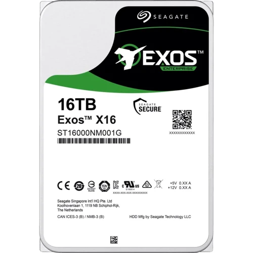 Внутрішній жорсткий диск Seagate Exos X18 16 TB (ST16000NM001J)