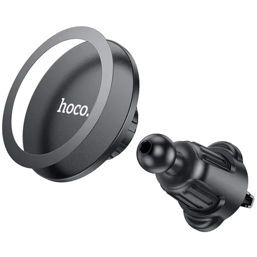 Держатель Hoco Car Holder Air Vent Magnetic H12 Black: Совместимость Apple, универсальный