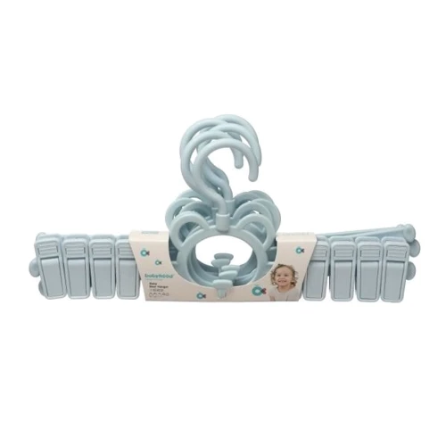 Вешалка детская Babyhood с держателями голубая (BH-725B)