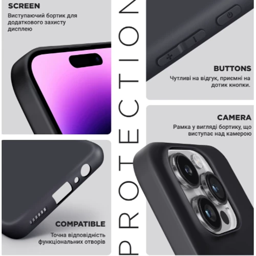 Чохол для телефона ArmorStandart Matte Slim Fit Camera cover Black для Infinix Note 40 4G (ARM73944)