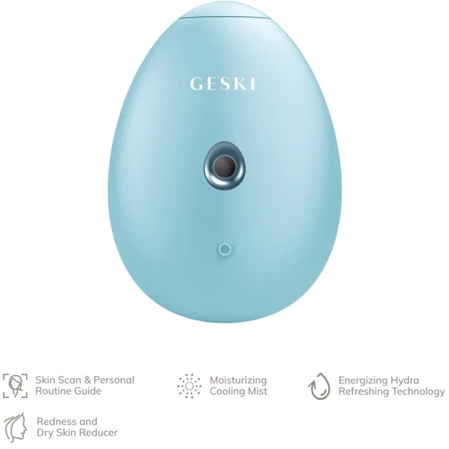 Электронный освежитель для увлажнения лица GESKE Facial Hydration Refresher 4в1 turquoise фото 3