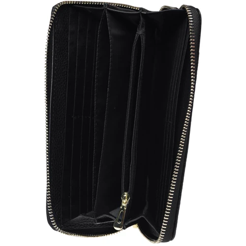 Женский кошелек Keizer черный (K15201-black): Материал Натуральная кожа