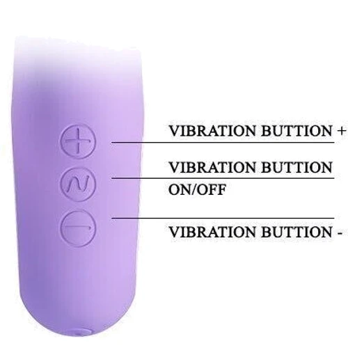 Перезаряжаемый вибратор с клиторальным стимулятором PRETTY LOVE CANROL BI-014542-2