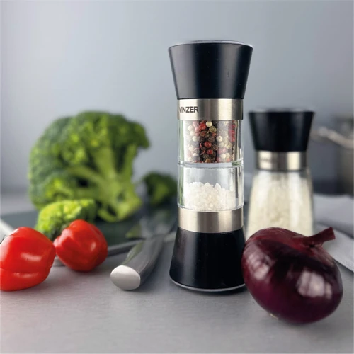 Набор для специй VINZER Мельница для соли и перца двухсекционная (50191)