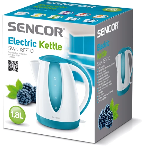 Электрочайник Sencor SWK 1817TQ: Объем, л 1,8 л