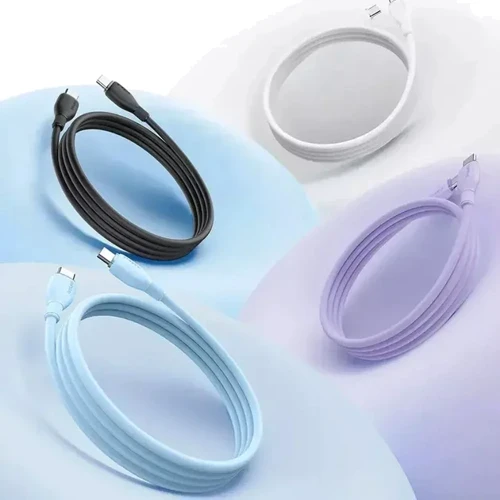 Кабель Baseus Cable USB-C to USB-C Pudding Series Fast Charging 100W 1.2m Black (P10355702111-00): Тип USB-C - USB-C