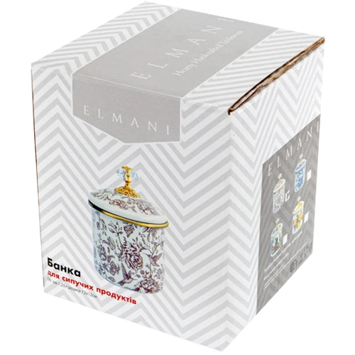 Банка для сыпучих продуктов Elmani Bird 12х12 см (763-039): Тип один предмет