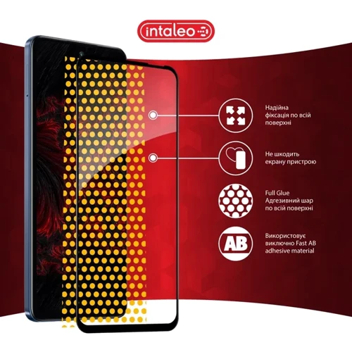 Intaleo Tempered Glass Full Glue Black for Infinix Hot 50 5G фото 6