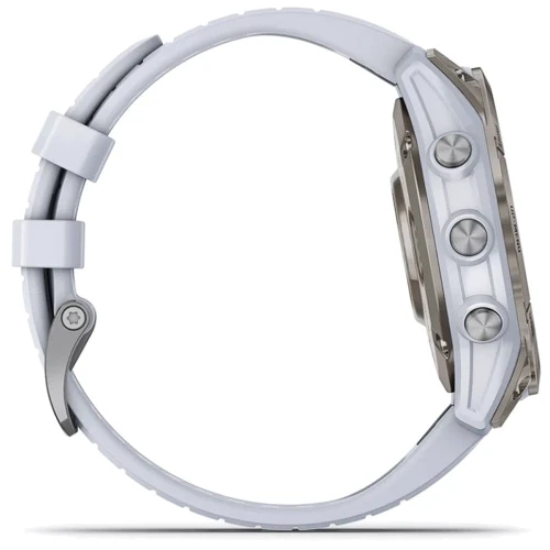 Смарт-часы Garmin Epix Pro (Gen 2) 47mm Sapphire Titanium with Whitestone Band (010-02803-21): Материал корпуса Армированный волокном полимер с титановой задней крышкой