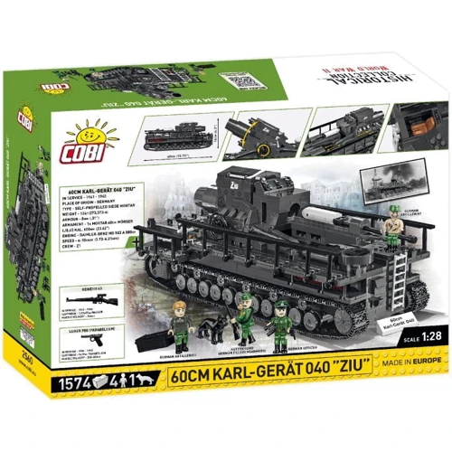 Конструктор Cobi Самохідна мортира Карл 1:28 1574 деталі (COBI-2560) фото 11