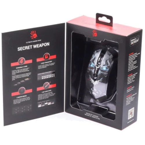 Мышь A4Tech Bloody R80 Plus (Skull): Вес 191 г