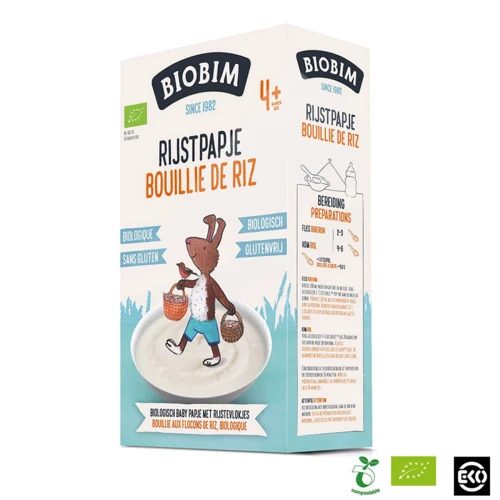 Каша безмолочная органическая Biobim Рис 200 г