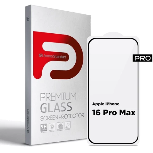 Захисне скло для iPhone ArmorStandart Tempered Glass Pro Black для iPhone 16 Pro Max (ARM78511)