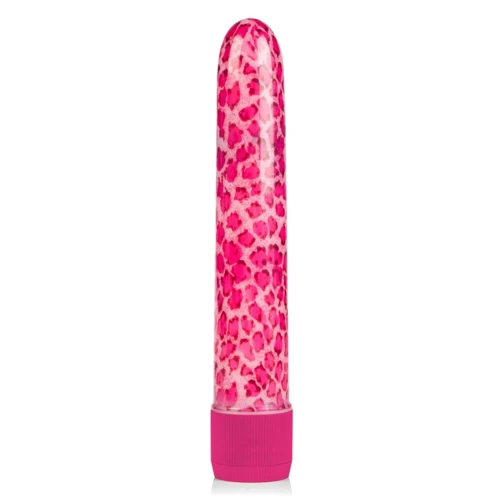 CalExotics Leopard Massager пластиковый вибратор, 17x3 см, розовый