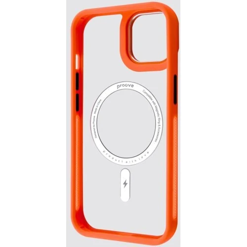 Чехол для iPhone Proove Clear Essence Case with Magnetic Ring Orange for iPhone 15: Тип чехла накладка на заднюю часть