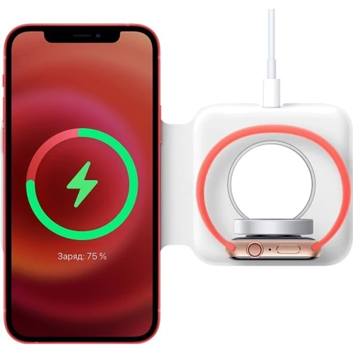 Зарядное устройство Apple Wireless Charger MagSafe Duo Charge for iPhone, AirPods and Apple Watch (MHXF3ZE/A) UA: Количество USB-портов нет