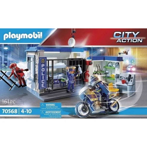 Конструктор Playmobil City Action Побег из тюрьмы, 161 деталь (70568): Рекомендуемый возраст от 4 лет
