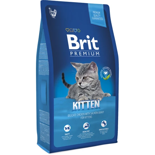 Сухой корм для котят с курицей Brit Premium Adult Kitten 8 кг (8595602513055)