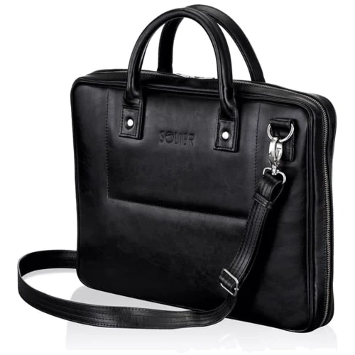 Solier BELFAST Leather Bag Black (SL21Black) for MacBook Pro 15": Материал Натуральная кожа