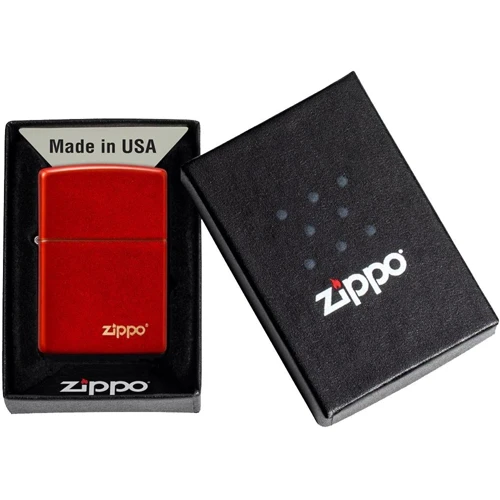 Запальничка Zippo 49475 Anodized Red Zippo Lasered (49475 ZL) фото 4