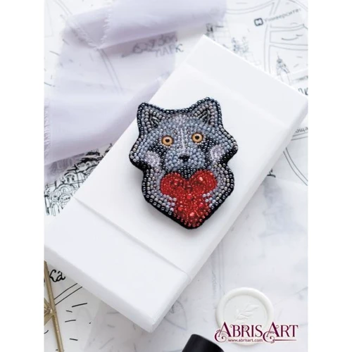 Abrisart AD-060 Набор для вышивки бисером украшения Крошка-енот