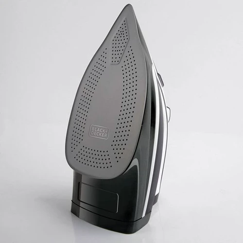 Утюг Black+Decker BXIR2802E Dark Grey: Материал подошвы анодированная