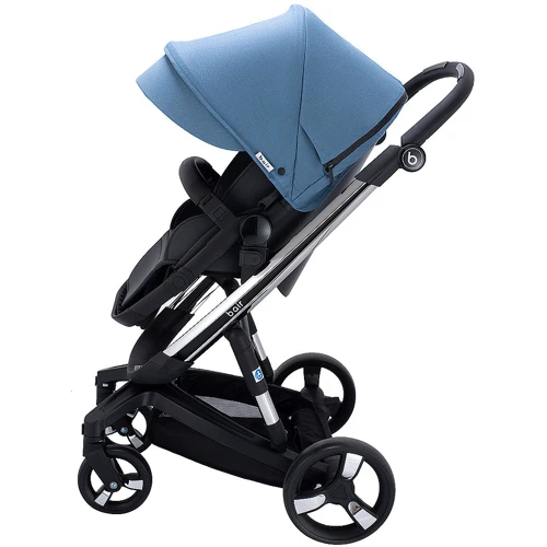 Универсальная коляска 2 в 1 Bair Electra B-touch system BE-03 blue (голубой): Возможность установки люльки есть
