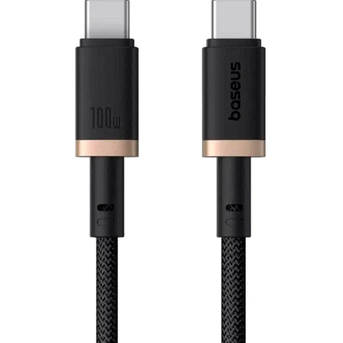 Кабель Baseus Cable USB-C to USB-C 100W 2m Gold/Black (P10377803U01-02): Длина 2 м