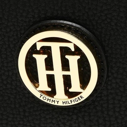 Женская сумка хобо Tommy Hilfiger черная (751197668689): Фактура Зернистая, Матовая
