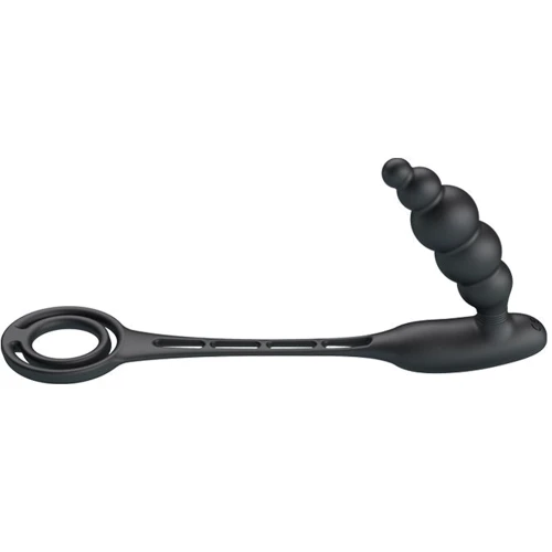 Эрекционное кольцо с анальным вибро стимулятором Pretty Love - VIBRATION PENIS SLEEVE III, BI-210200