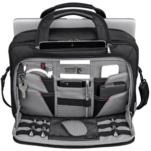 Сумка для ноутбуков Wenger 12-13.3" BC Pro Black: Вместимость ноутбук, блок питания, аксессуары