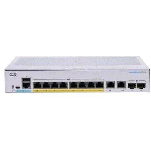 Сетевой коммутатор Cisco CBS350-8P-2G: Тип Коммутатор управляемый