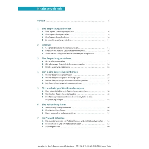 Menschen im Beruf: Training Besprechen und Präsentieren mit Audio-CD: Количество страниц 120