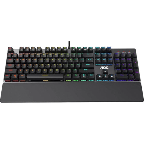 Клавіатура AOC GK500 Gaming RGB Outemu Red USB (GK500DR2R): інтерфейс підключення USB