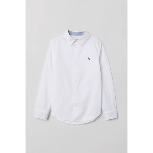 Рубашка H&M 2612-6884640 170 см белая: Тип Рубашки