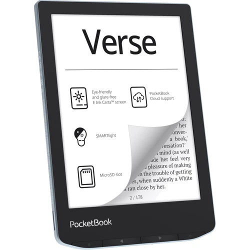 Електронна книга PocketBook 629 Verse Bright Blue (PB629-2-CIS): Підтримка карт пам'яті microSD/microSDHC (До 128 ГБ)