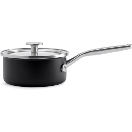 Ковш с крышкой KitchenAid Steel Core 20 см 2.4 л матовый черный (CC005999-001)