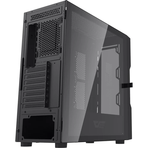 Корпус DarkFlash DK431 Glass Black: Материал передней панели пластик, сталь