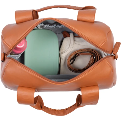 Сумка Childhome Mommy Club Signature Vegan Leather Brown (CWMCSLBR)
