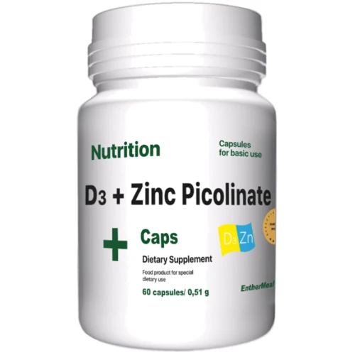 EntherMeal D3 + Zinc Picolinate 60 Capsules