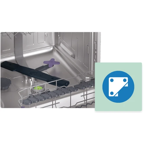 Посудомийка Beko BDFN26525XQ: Функції Відстрочення запуску, захист від підтікання та переливу (аквастоп), половинна завантаження, дисплей