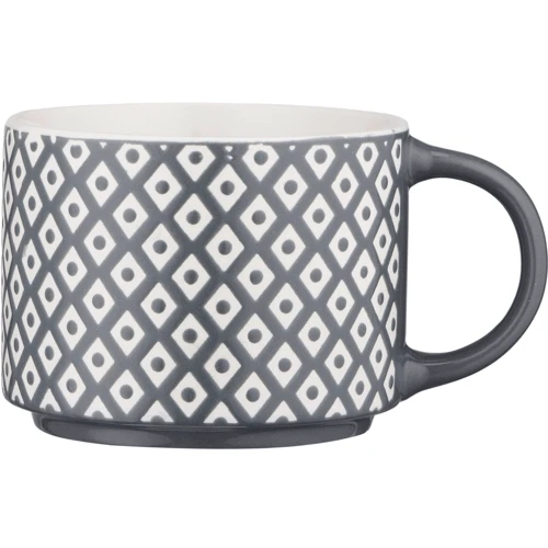 Кружка Ardesto Weaving E фарфор 330 мл Бело-черный (AR3473E)
