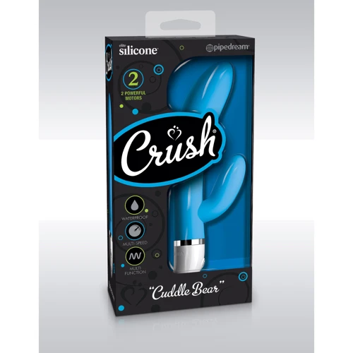 Вибратор Crush Cuddle Bear Blue, 11x3 см