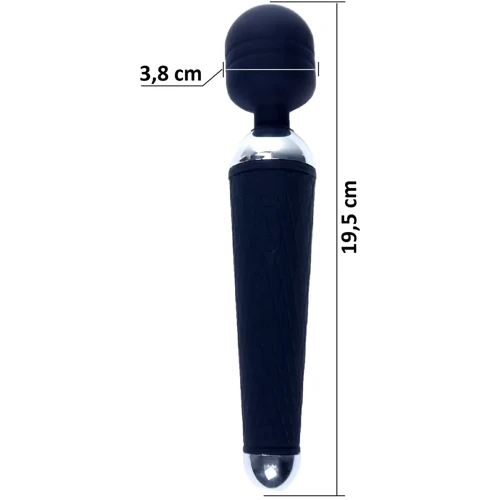 Вибромассажер Boss Series - Massager Power Wand USB Black 16 Function, BS2200037