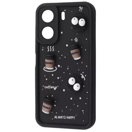 Чохол для телефона Mobile Case Pretty Things Black/Coffee для Xiaomi Redmi 13C 4G / Poco C65