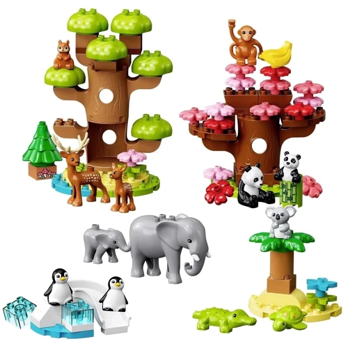 Конструктор LEGO DUPLO Town Дикие животные мира 140 деталей (10975): Рекомендуемый возраст 2+