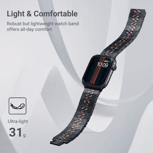 Аксессуар для Watch Pitaka Carbon Fiber Watch Band Rhapsody (AWB2308) for Apple Watch 49/45/44mm фото 7